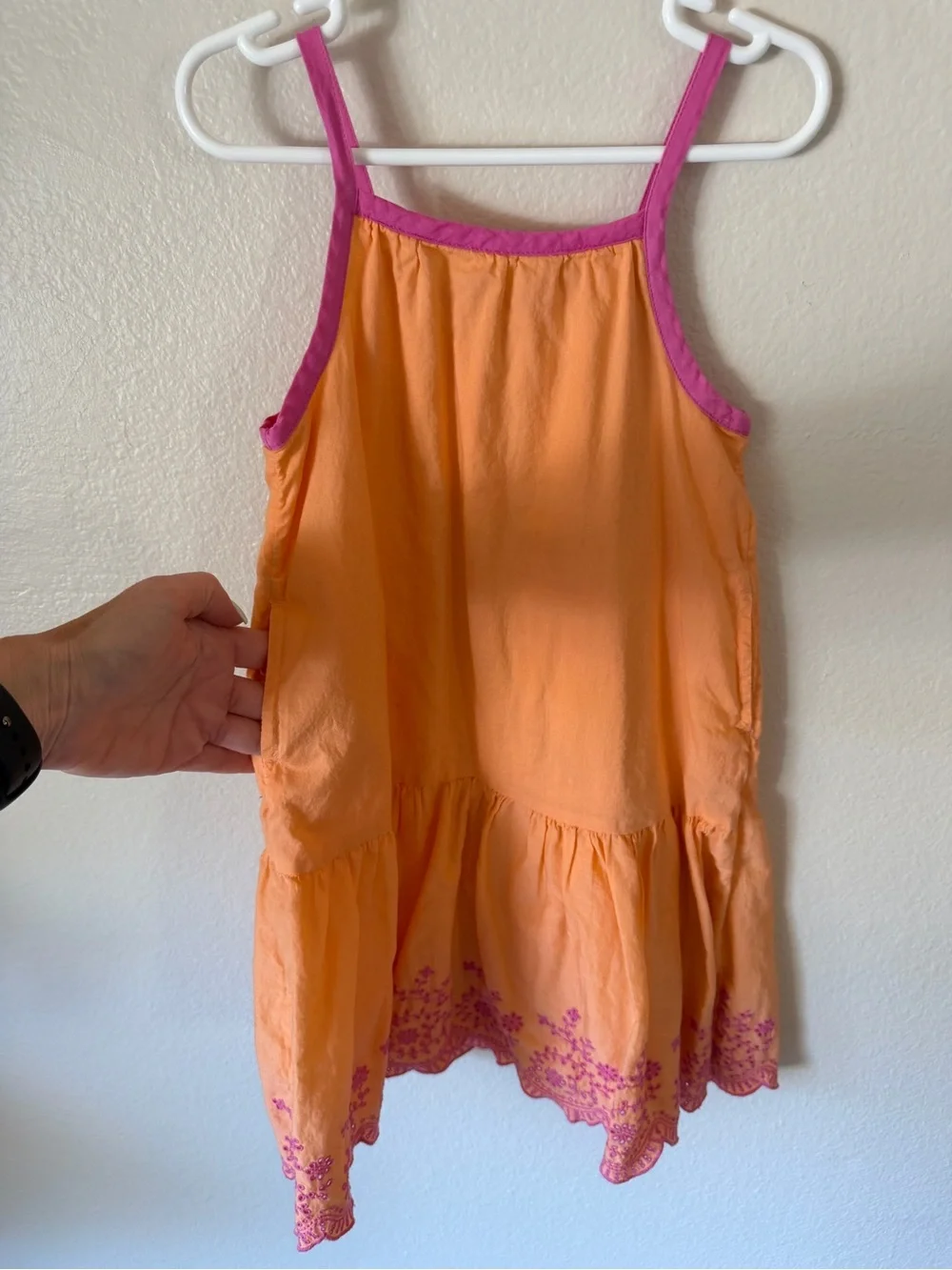 GAP Orange Sundress with Pink Trim